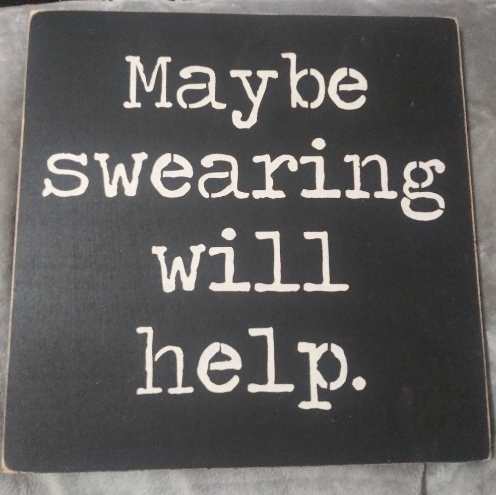 Funny Wooden Decorative Sign